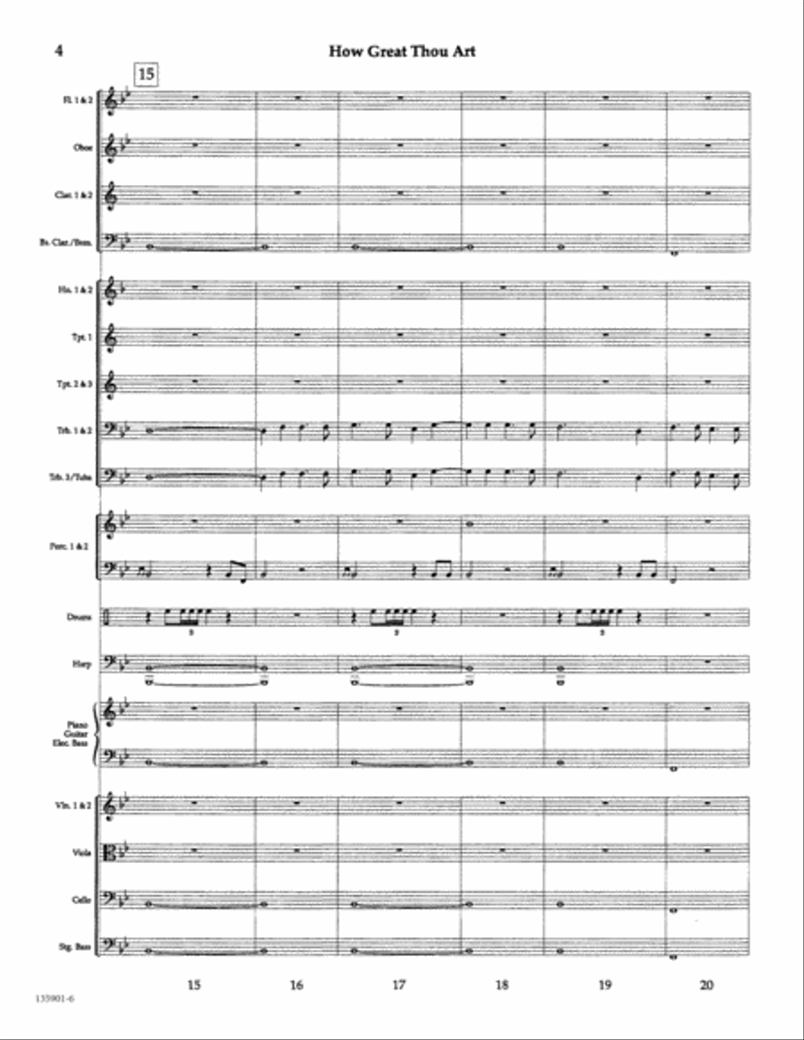How Great Thou Art How Great Thou Art Orchestra scores gallery preview page 5