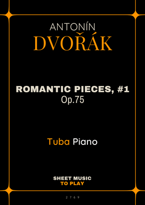 Book cover for Romantic Pieces, Op.75 (1st mov.) - Tuba and Piano (Full Score and Parts)