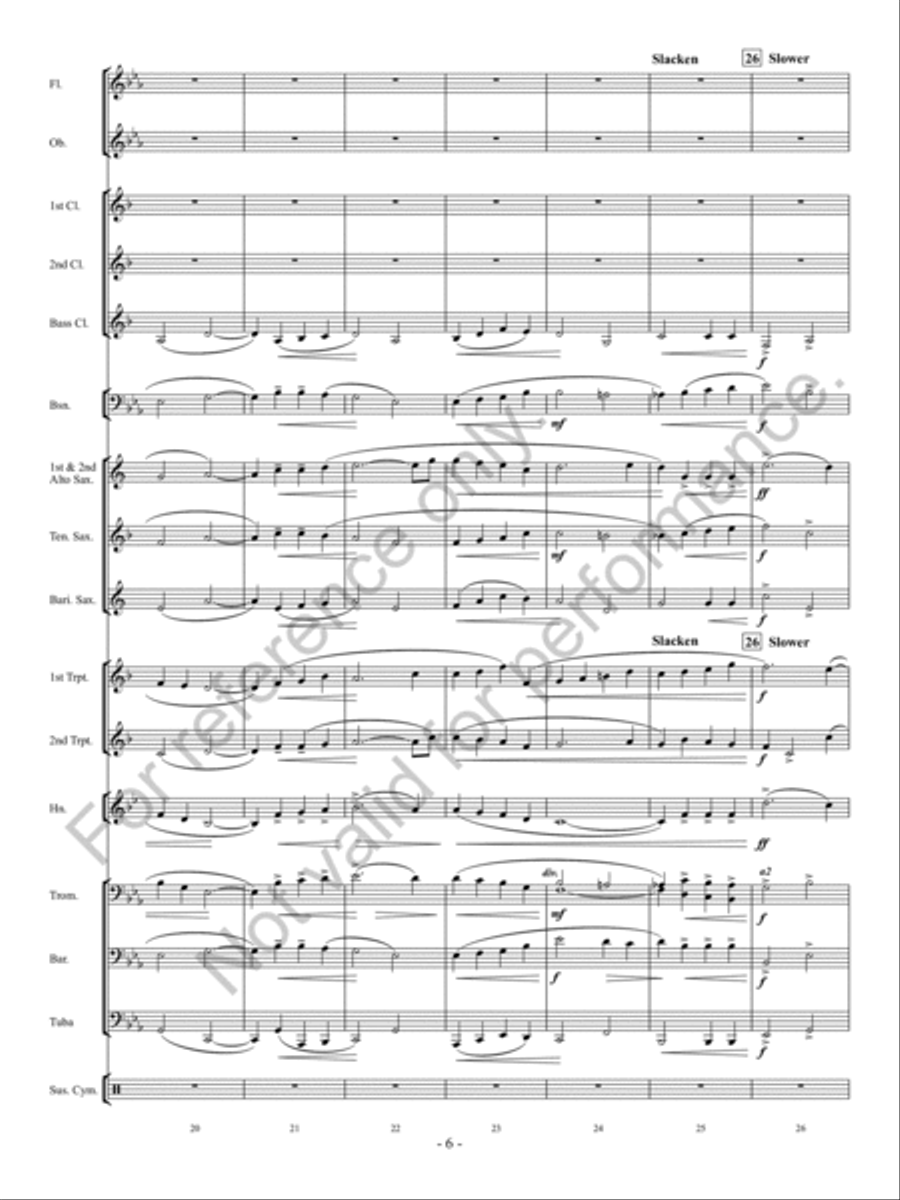Irish Tune From County Derry Concert Band scores gallery preview page 7