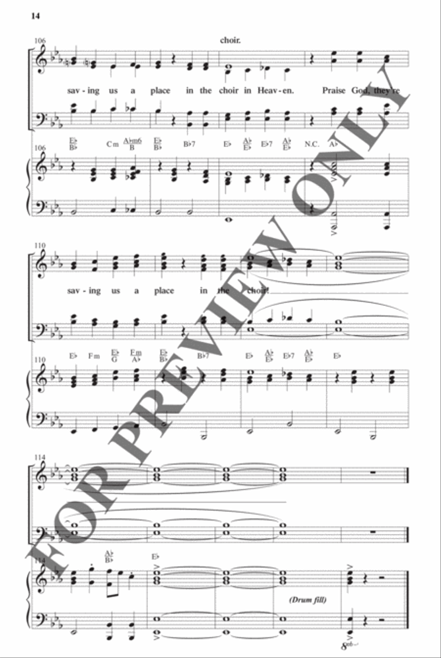 Southern Gospel Songs, Volume 2 - Choral Book Choir scores gallery preview page 15