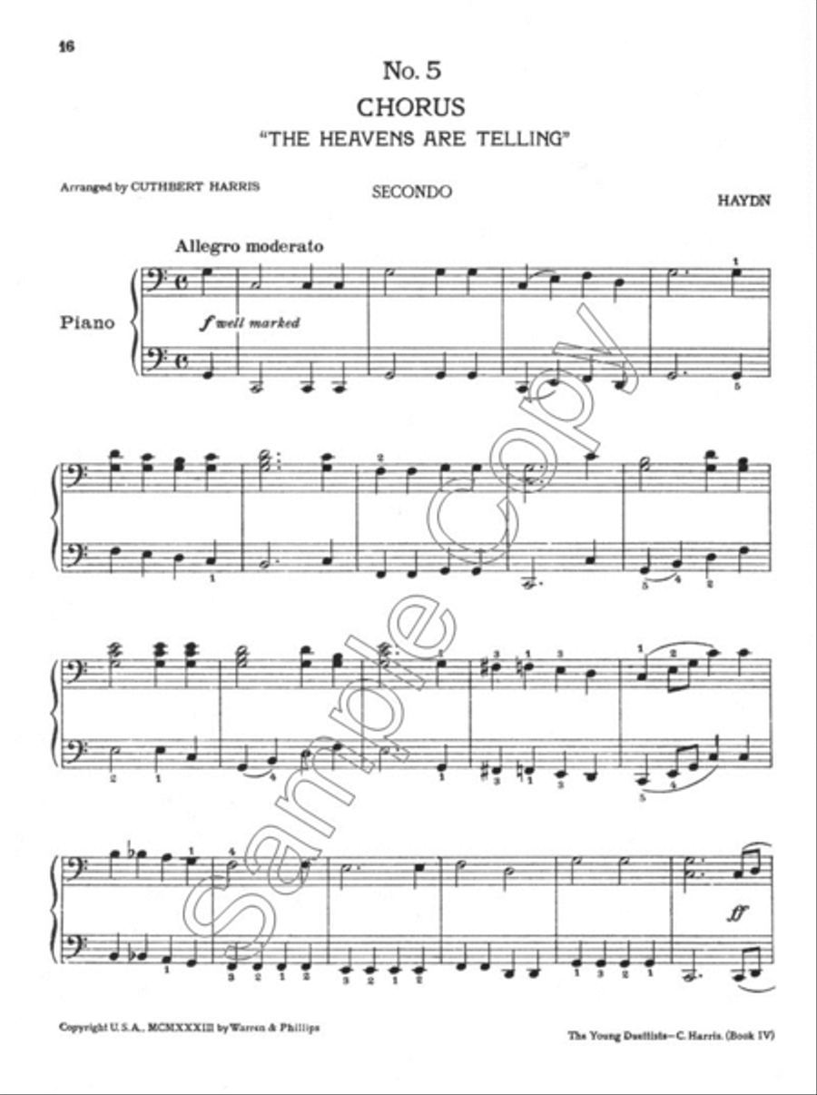 Young Duettists Book 4 Piano Duet scores gallery preview page 4