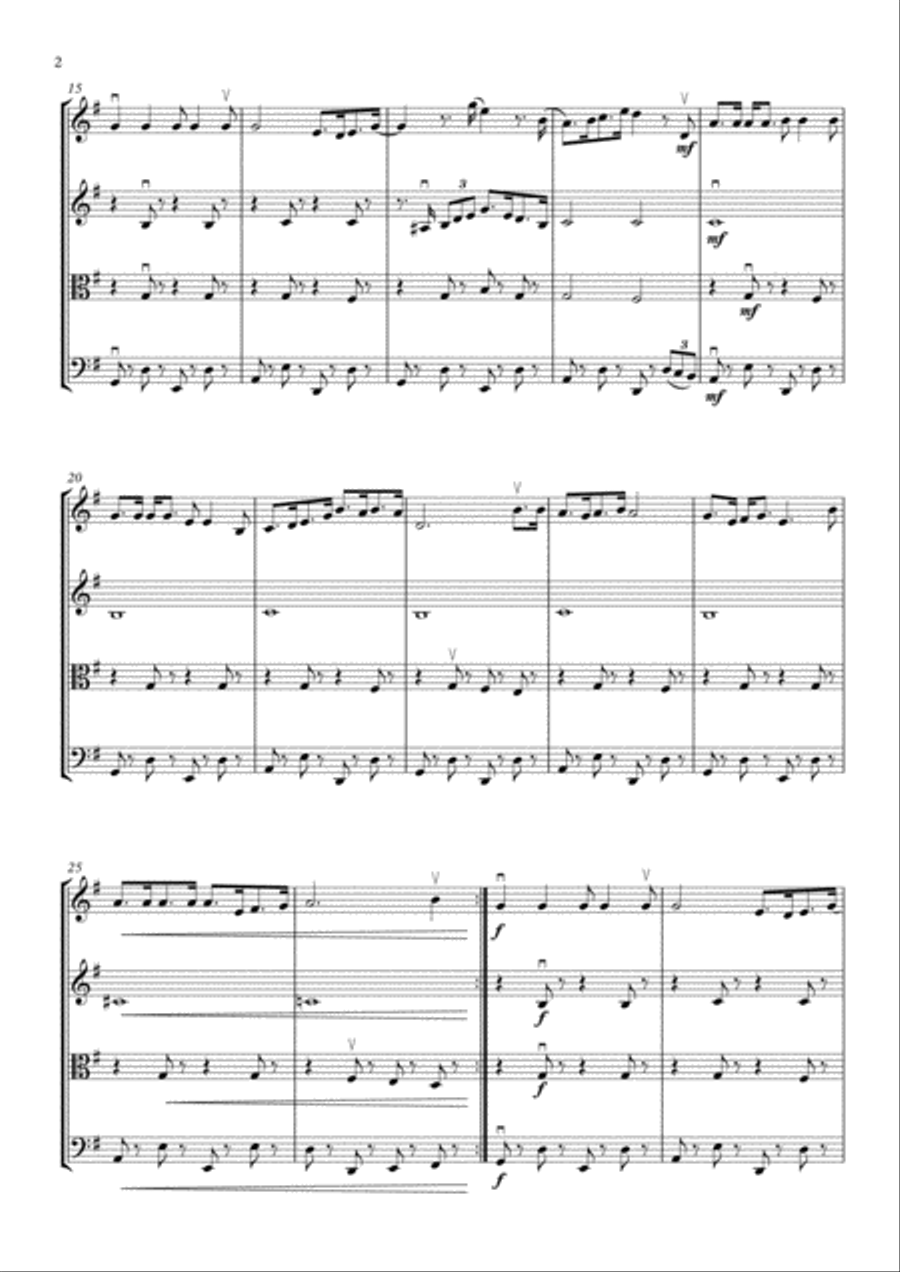 Always Look On The Bright Side Of Life String Quartet scores gallery preview page 4