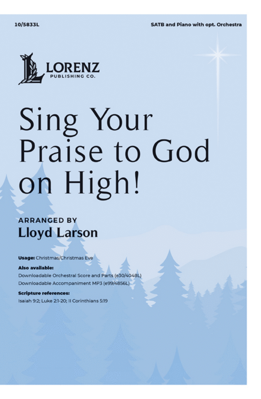 Sing Your Praise to God on High!
