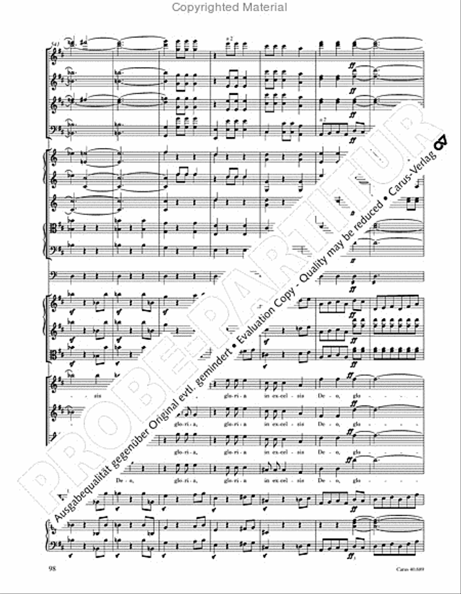 Missa solemnis Missa solemnis 4-Part scores gallery preview page 114