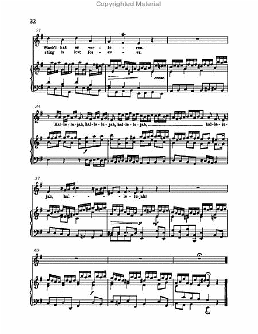 Christ lag in Todsbanden, BWV 4 Choir scores gallery preview page 32