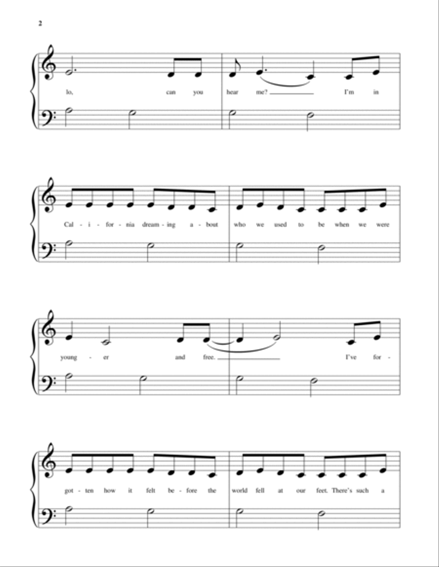 Hello Piano Solo scores gallery preview page 2