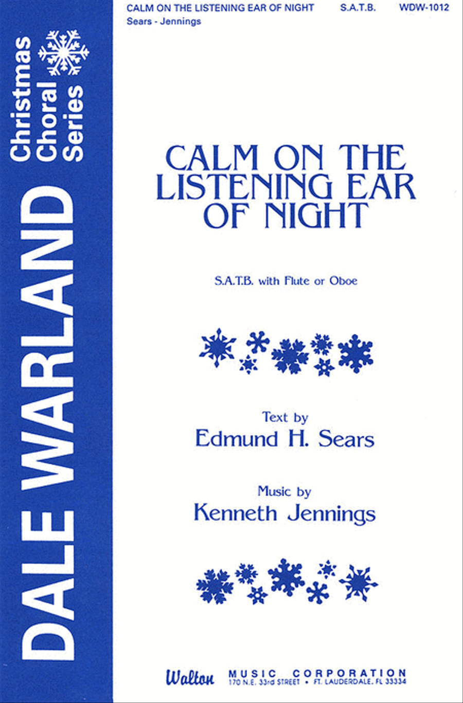 Calm on the Listening Ear of Night 4-Part scores gallery preview page 1