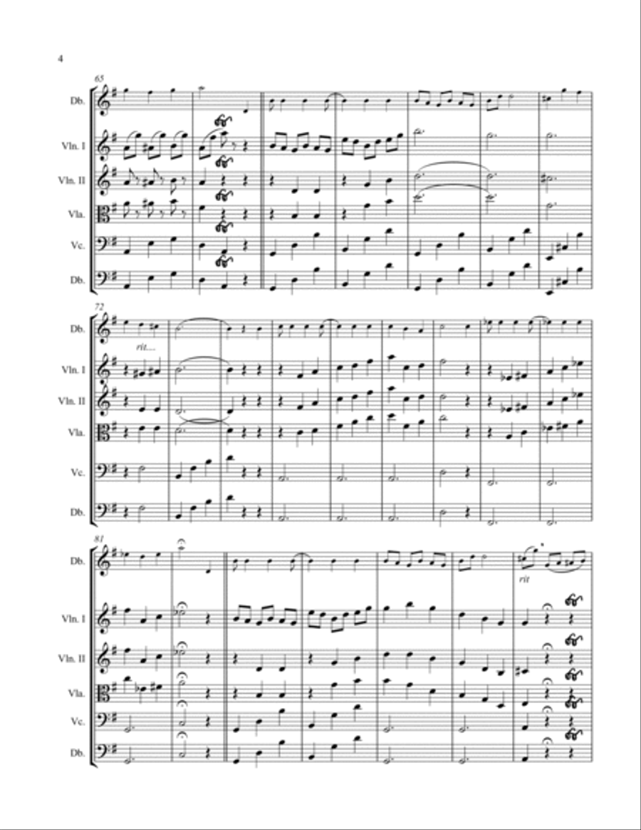 Valse Miniature String Orchestra scores gallery preview page 4