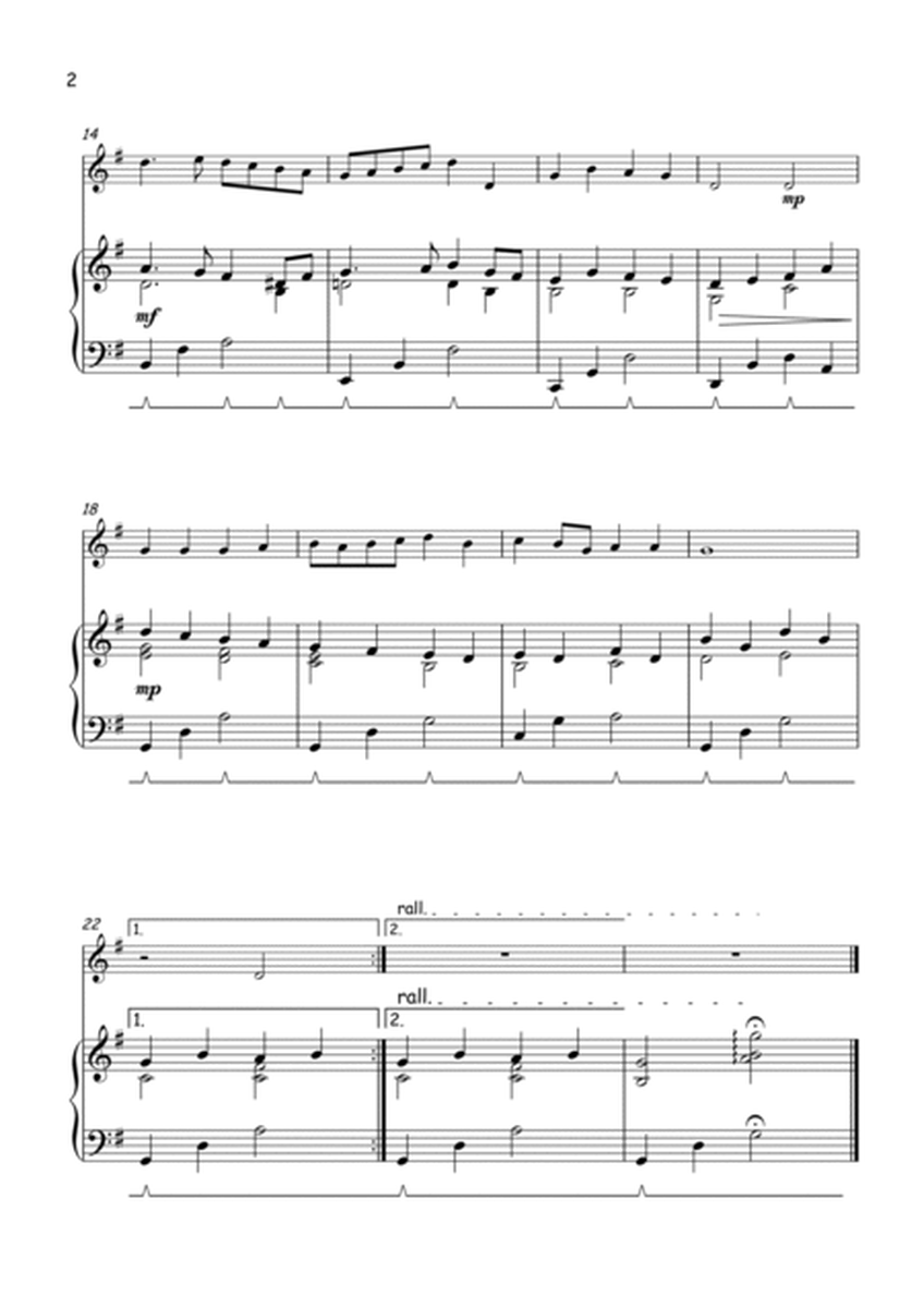 O Little Town of Bethlehem for Solo Violin and Piano image number null