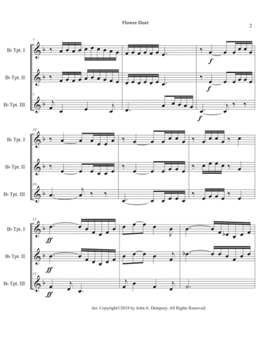 Flower Duet (Trumpet Trio) image number null