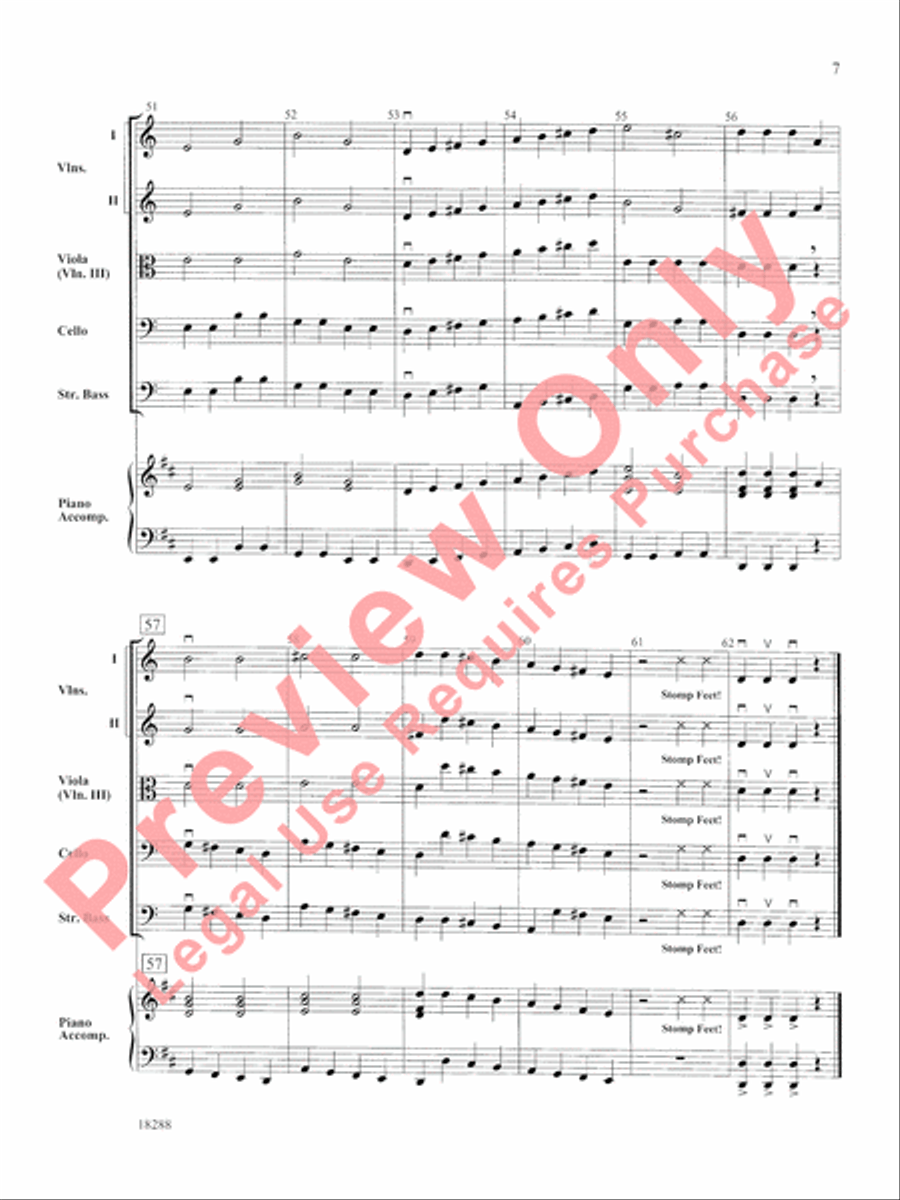 First Scale March String Orchestra scores gallery preview page 8