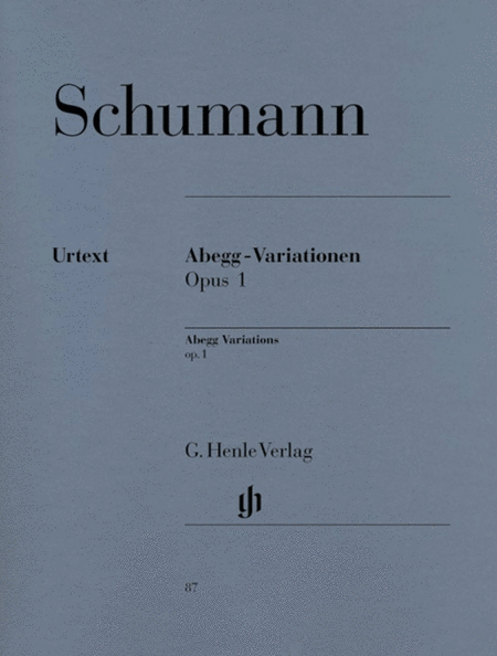 Schubert - Abegg Variations Op 1 Urtext
