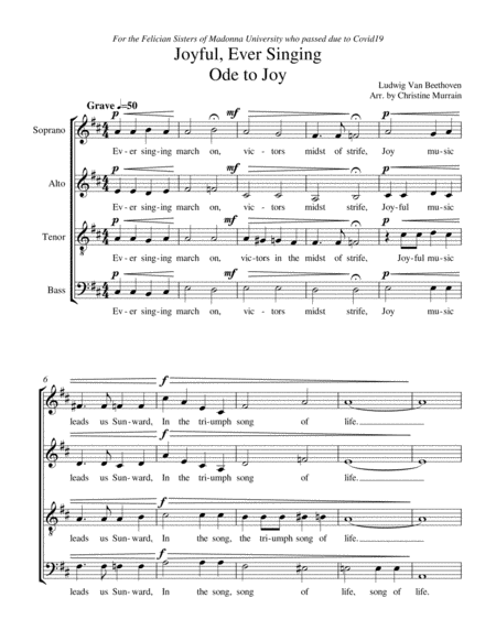 Joyful, Ever Singing: Ode to Joy image number null