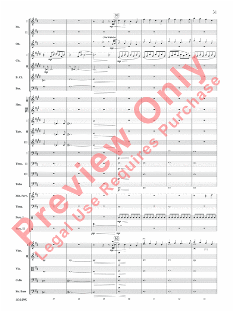 The Hobbit: An Unexpected Journey, Suite from Full Orchestra scores gallery preview page 32