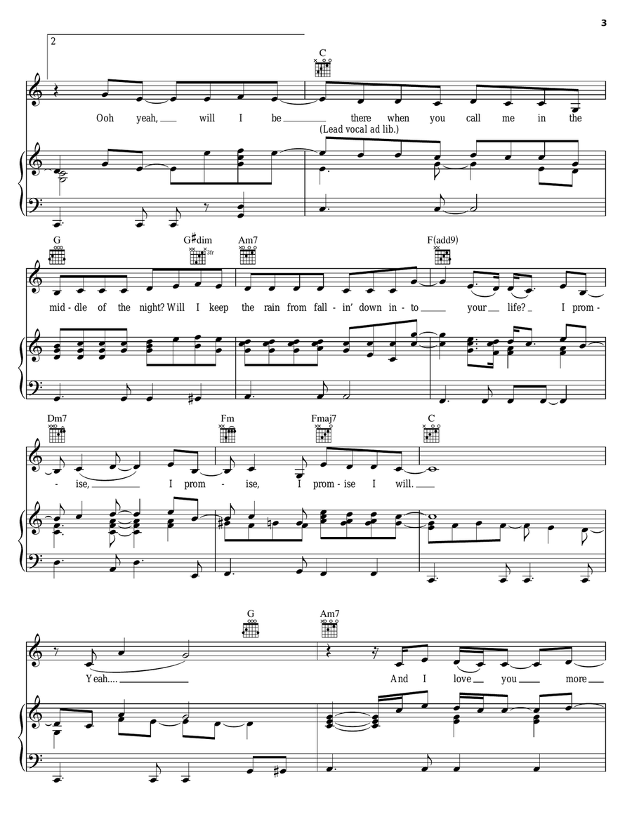 I Promise Acoustic Guitar scores gallery preview page 3