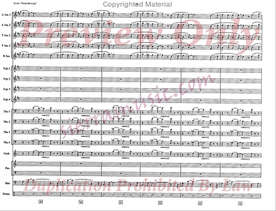 Early Morning (African Sunrise) Big Band scores gallery preview page 11