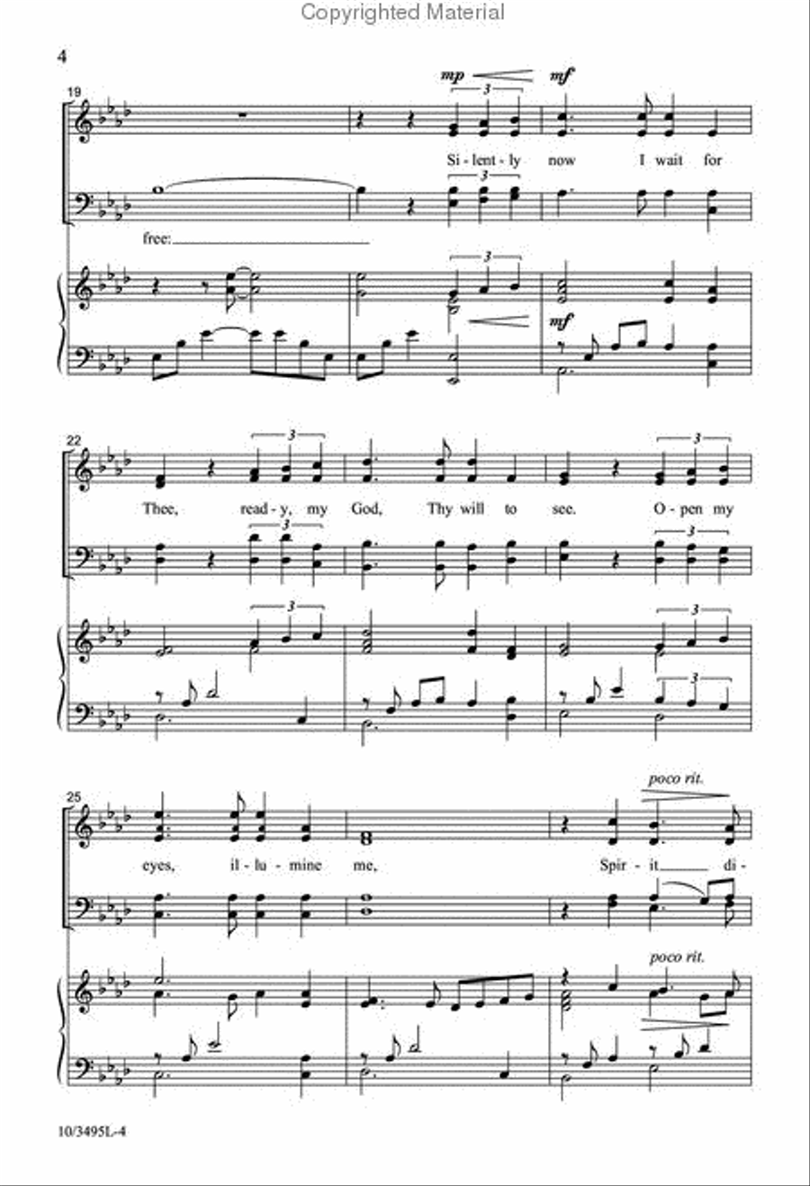 Open My Eyes, Spirit Divine 4-Part scores gallery preview page 4