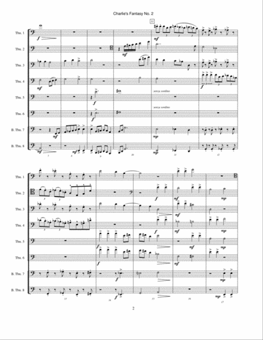 Charlie's Fantasy No. 2 Large Ensemble scores gallery preview page 2