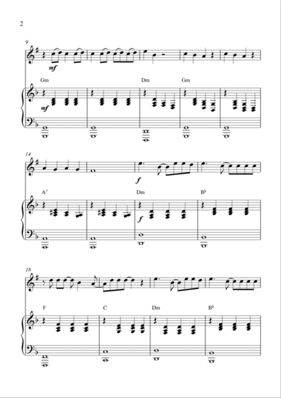 Viva La Vida Tenor Saxophone scores gallery preview page 2