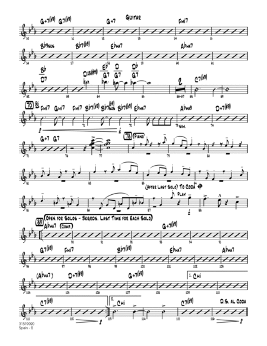 Spain - Guitar Jazz Ensemble scores gallery preview page 2