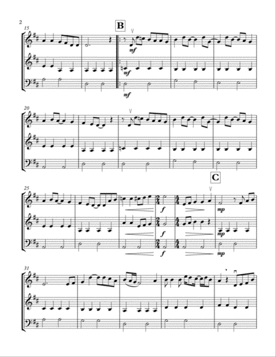 Hey Jude String Trio scores gallery preview page 3