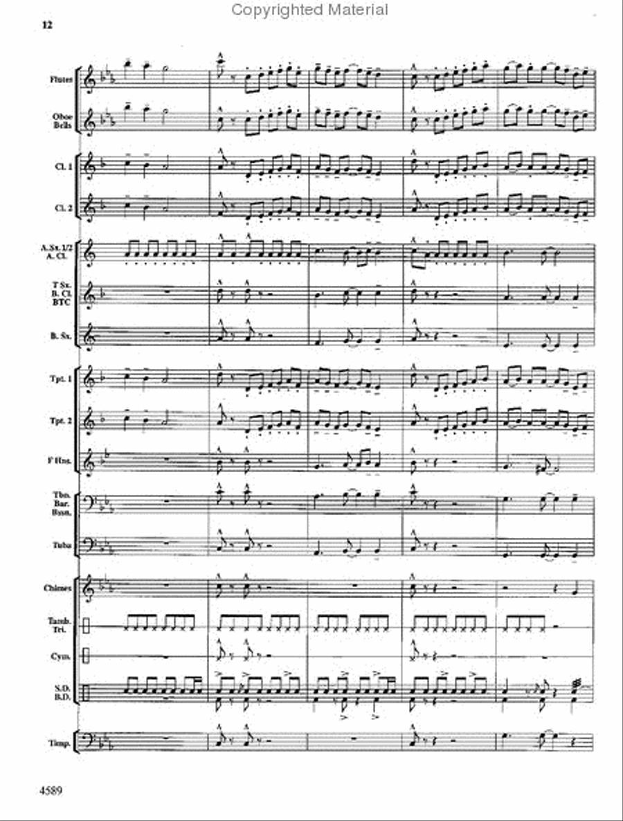 Copper Mountain Legend Concert Band scores gallery preview page 13