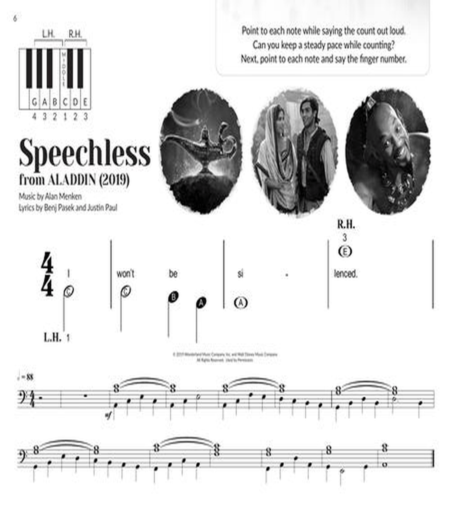 Disney Songs for the Very Beginner Easy Piano scores gallery preview page 7