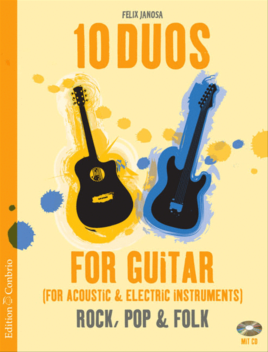 10 Duos for Acoustic & Electric Guitar Acoustic Guitar scores gallery preview page 1