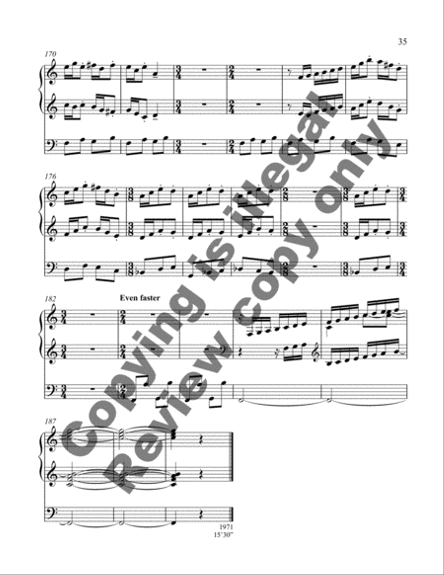 Sonata in Five Movements (Organ Sonata IX) Organ scores gallery preview page 14