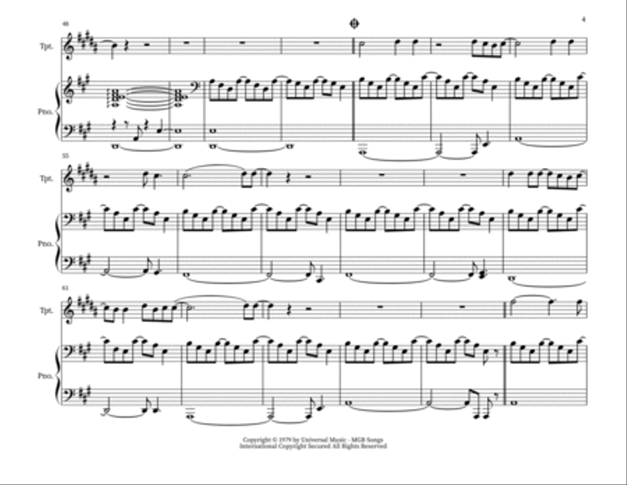 Sailing Trumpet Duet scores gallery preview page 4