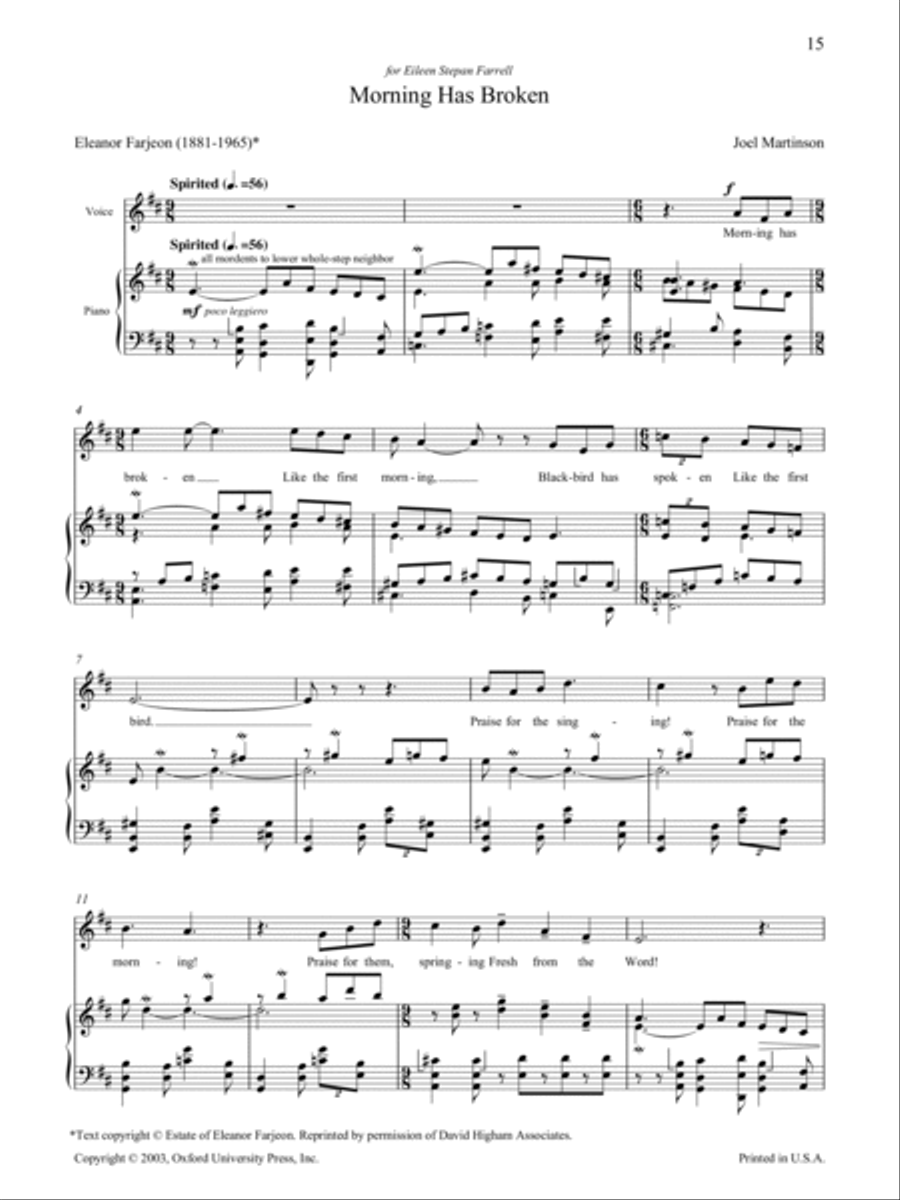 Cycle of light High Voice scores gallery preview page 6
