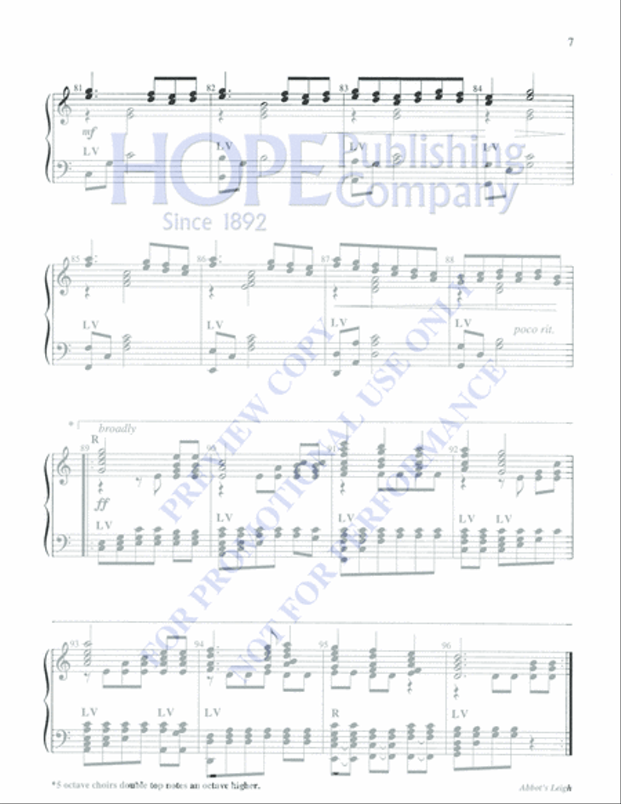 Abbot's Leigh Abbot's Leigh 5-Octaves scores gallery preview page 7