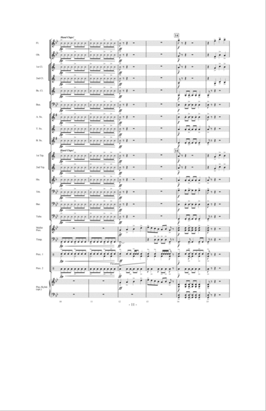 Ghosts, Goblins and Witches Concert Band scores gallery preview page 10