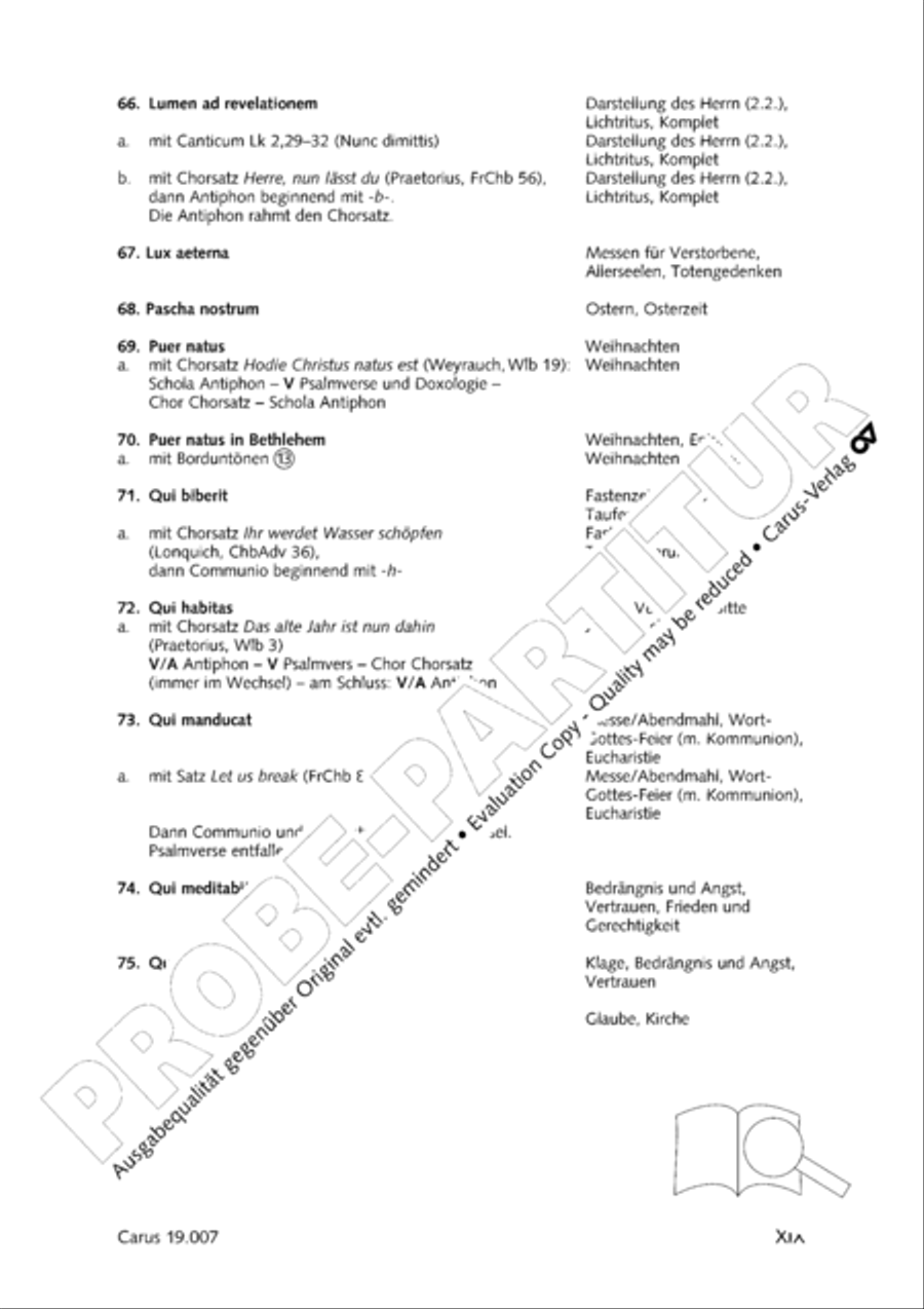In hymnis et canticis. Gregorian chant collection Choir scores gallery preview page 20