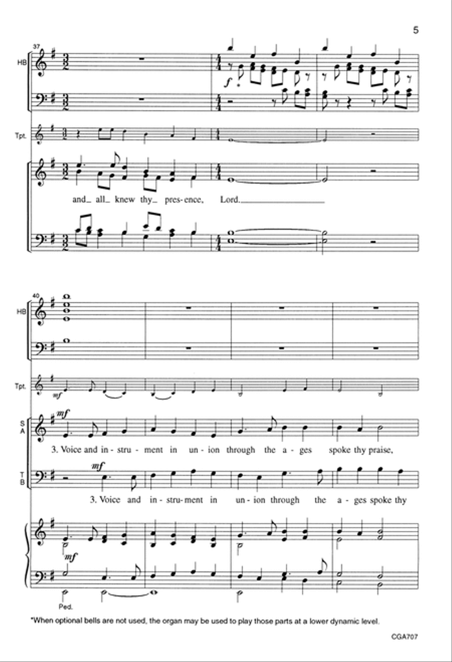 When the Morning Stars Together Choir scores gallery preview page 5