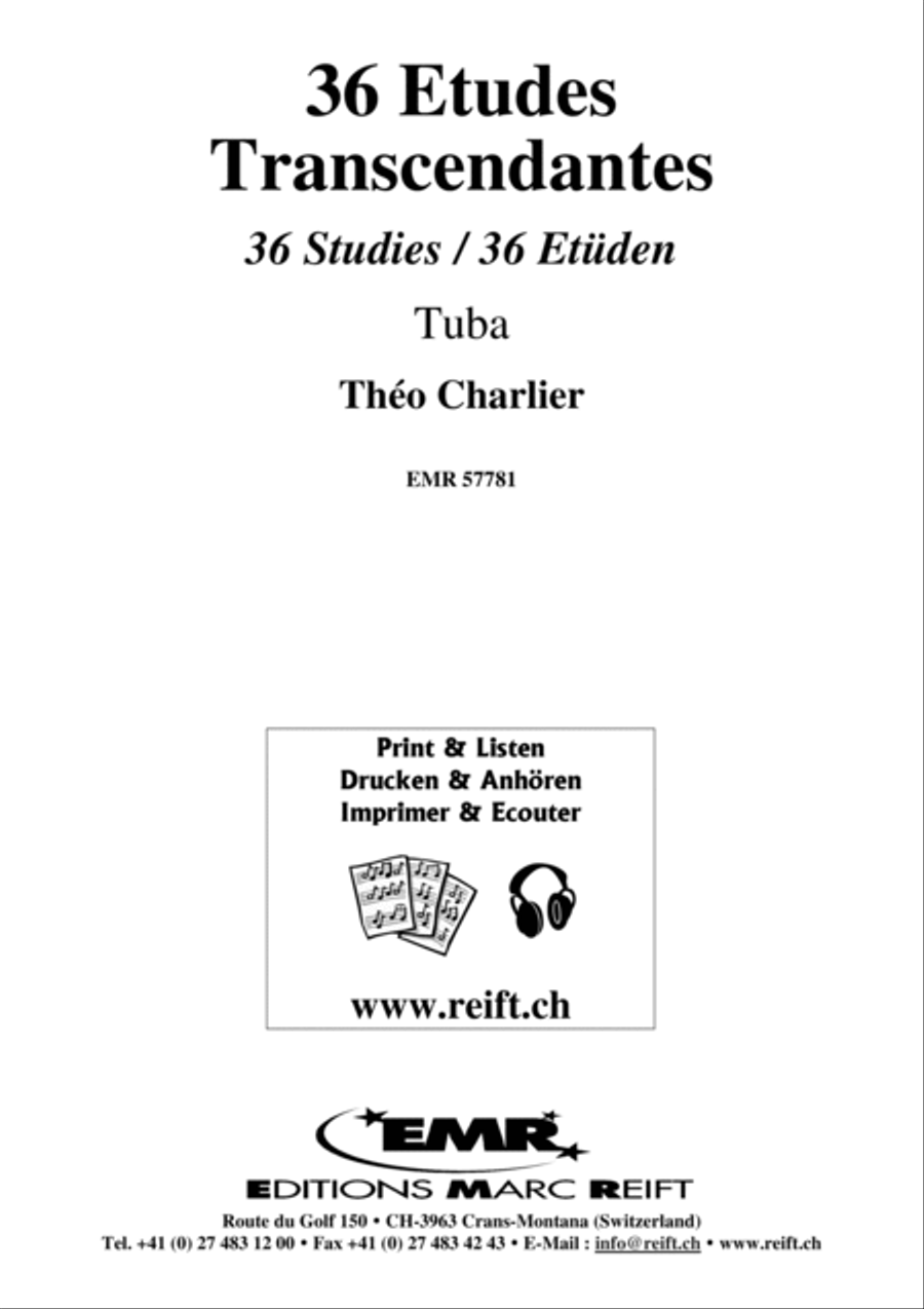 36 Etudes Transcendantes 36 Etudes Transcendantes Tuba scores gallery preview page 2