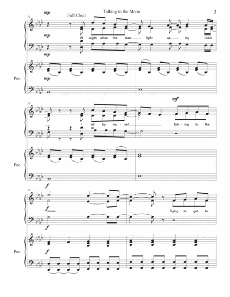 Talking To The Moon Talking To The Moon 3-Part scores gallery preview page 3