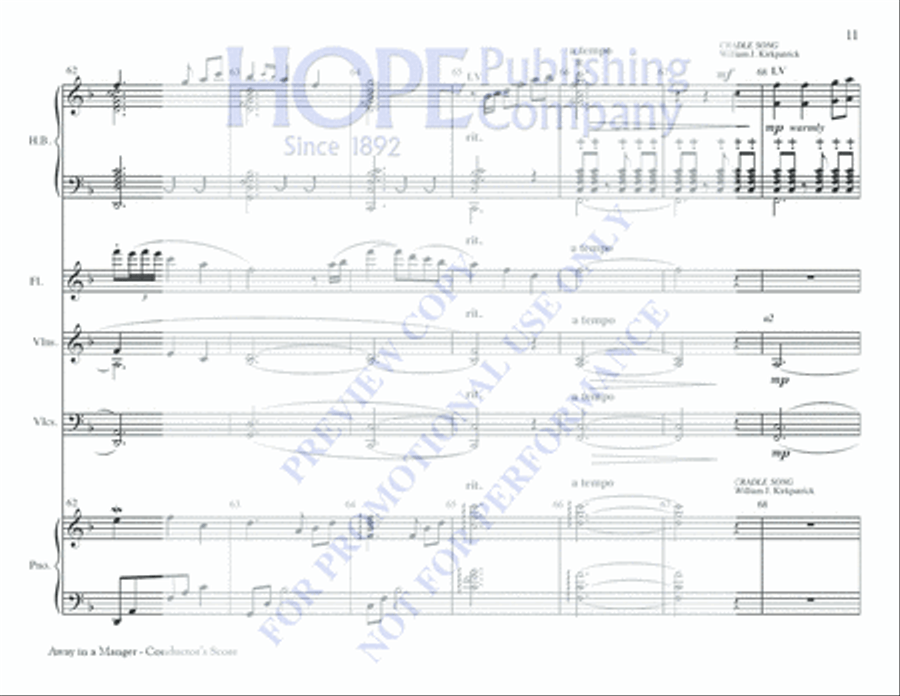 Away in a Manger Away in a Manger 5-Octaves scores gallery preview page 11