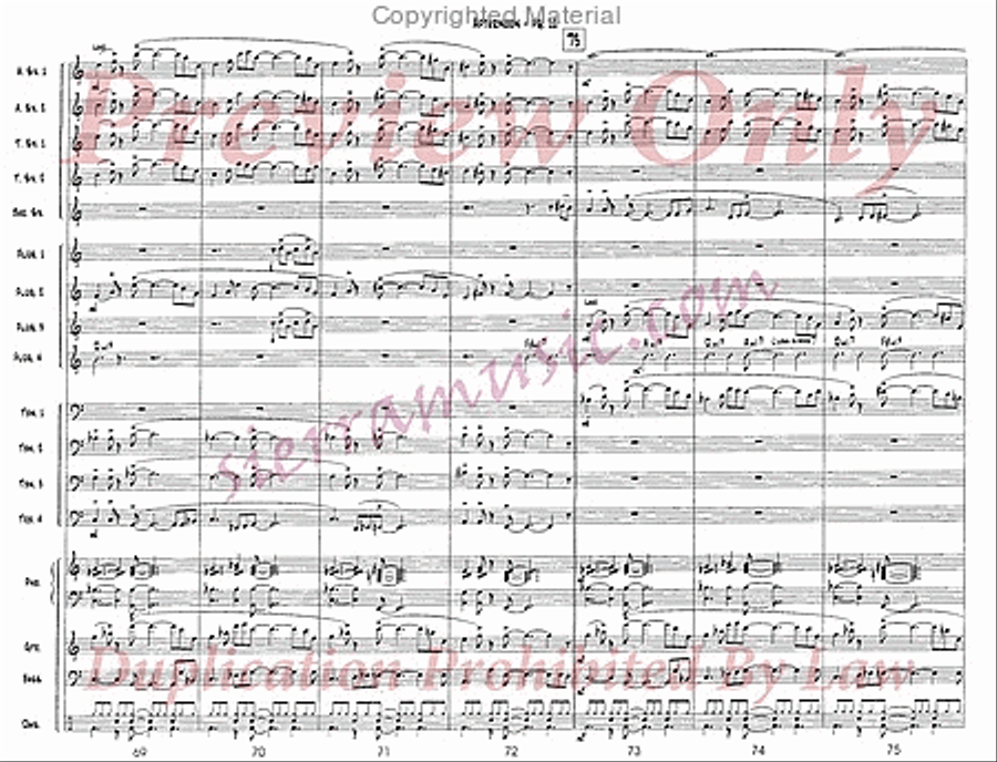 Afternoon Jazz Ensemble scores gallery preview page 12