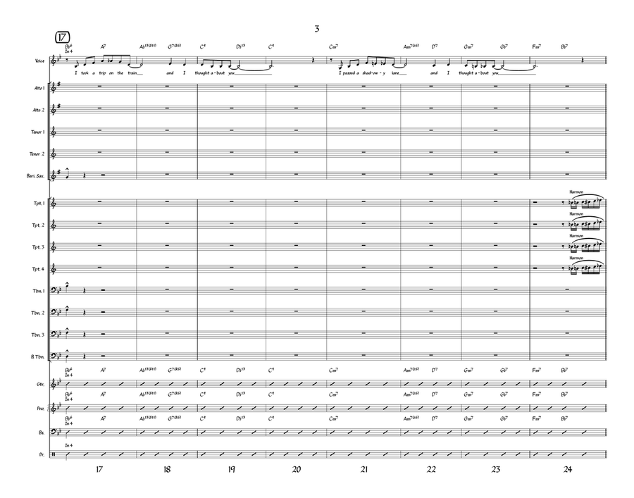 I Thought About You Jazz Ensemble scores gallery preview page 3