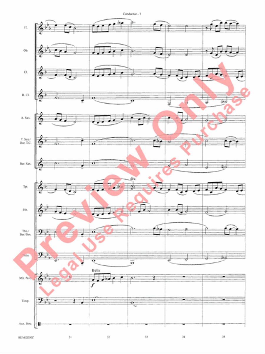 In the Wake of Spring Concert Band scores gallery preview page 10
