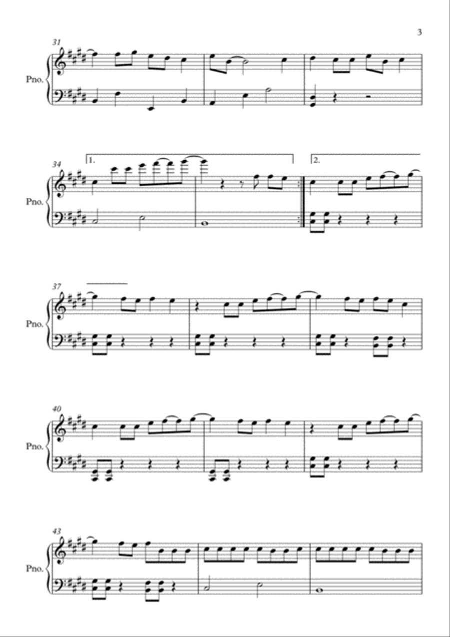 Sucker Sucker Easy Piano scores gallery preview page 3