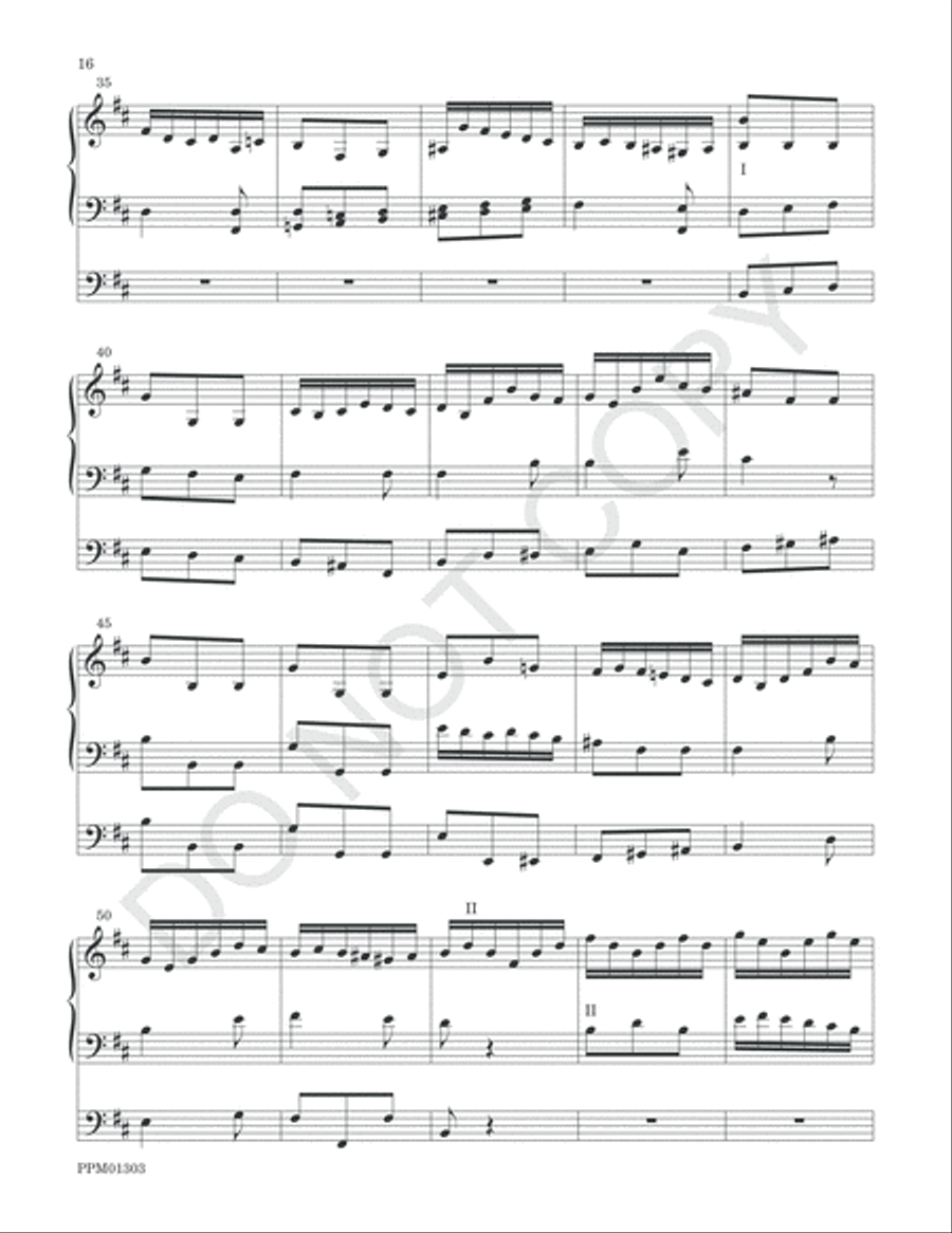 Concerto in D Organ Solo scores gallery preview page 19