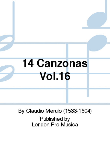 14 Canzonas Vol.16