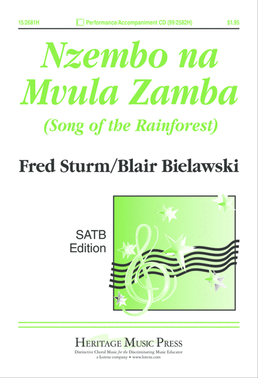 Nzembo na Mvula Zamba (Song of the Rainforest) 4-Part scores gallery preview page 1