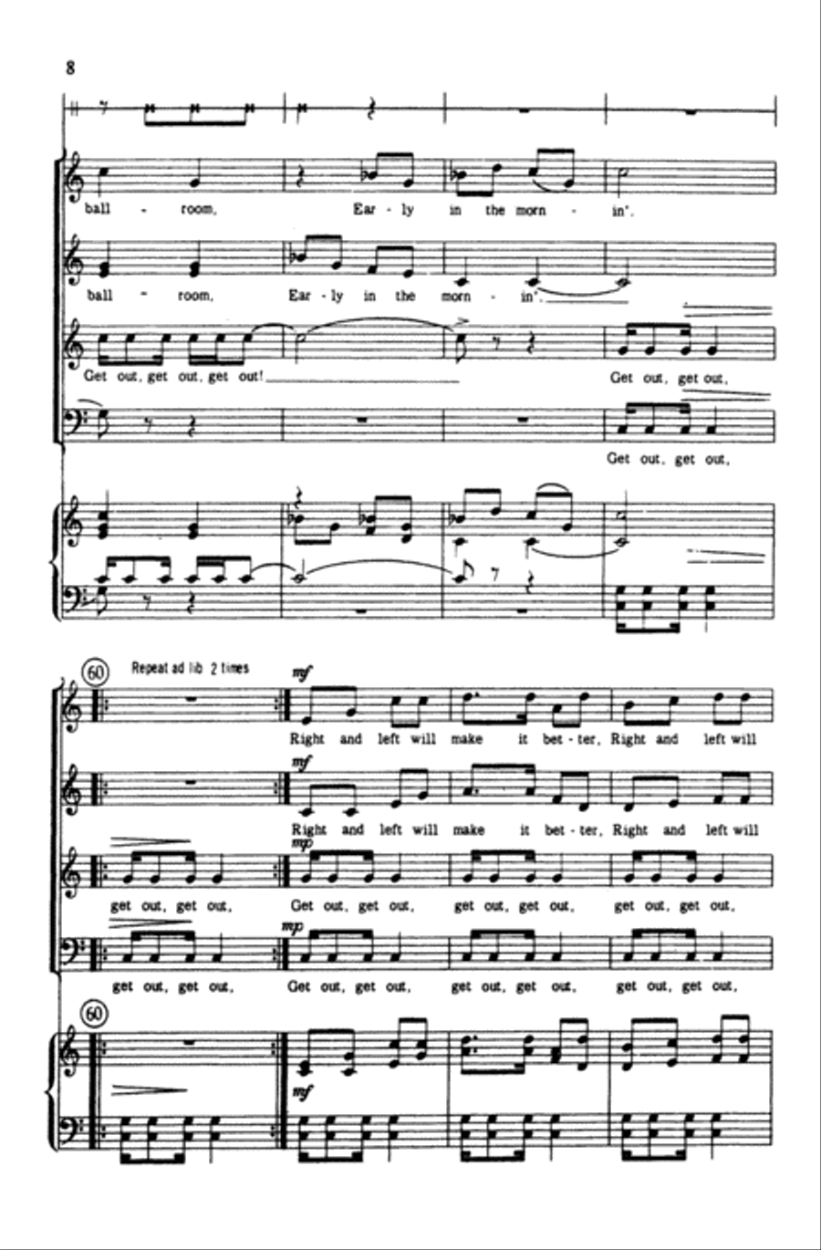 Goin' to Boston (American Folk Song) Choir scores gallery preview page 6