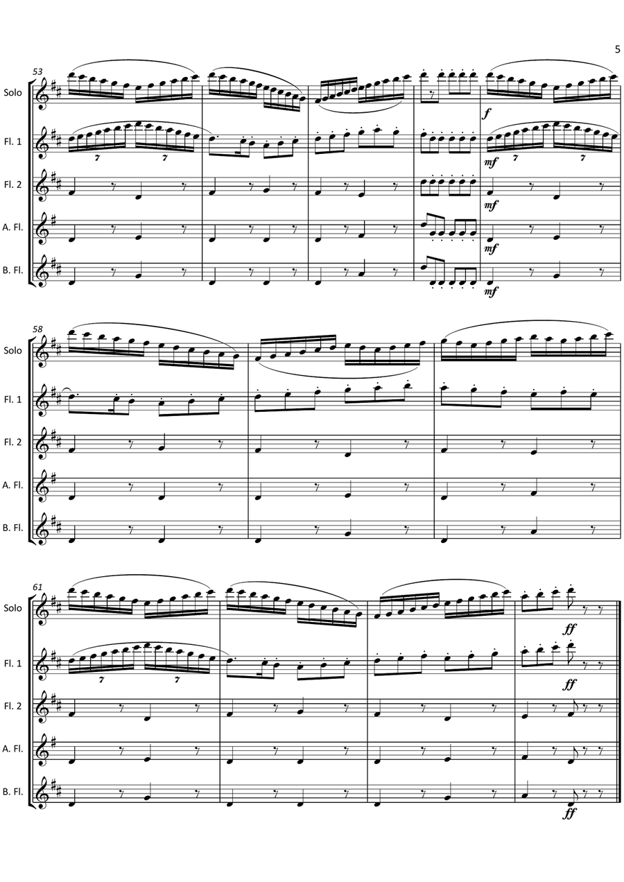 Pennywhistle Jig from the film THE MOLLY MAGUIRES Flute Solo scores gallery preview page 5
