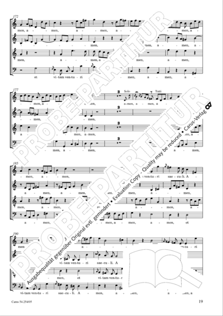 Missa Sancti Hieronymi 4-Part scores gallery preview page 20