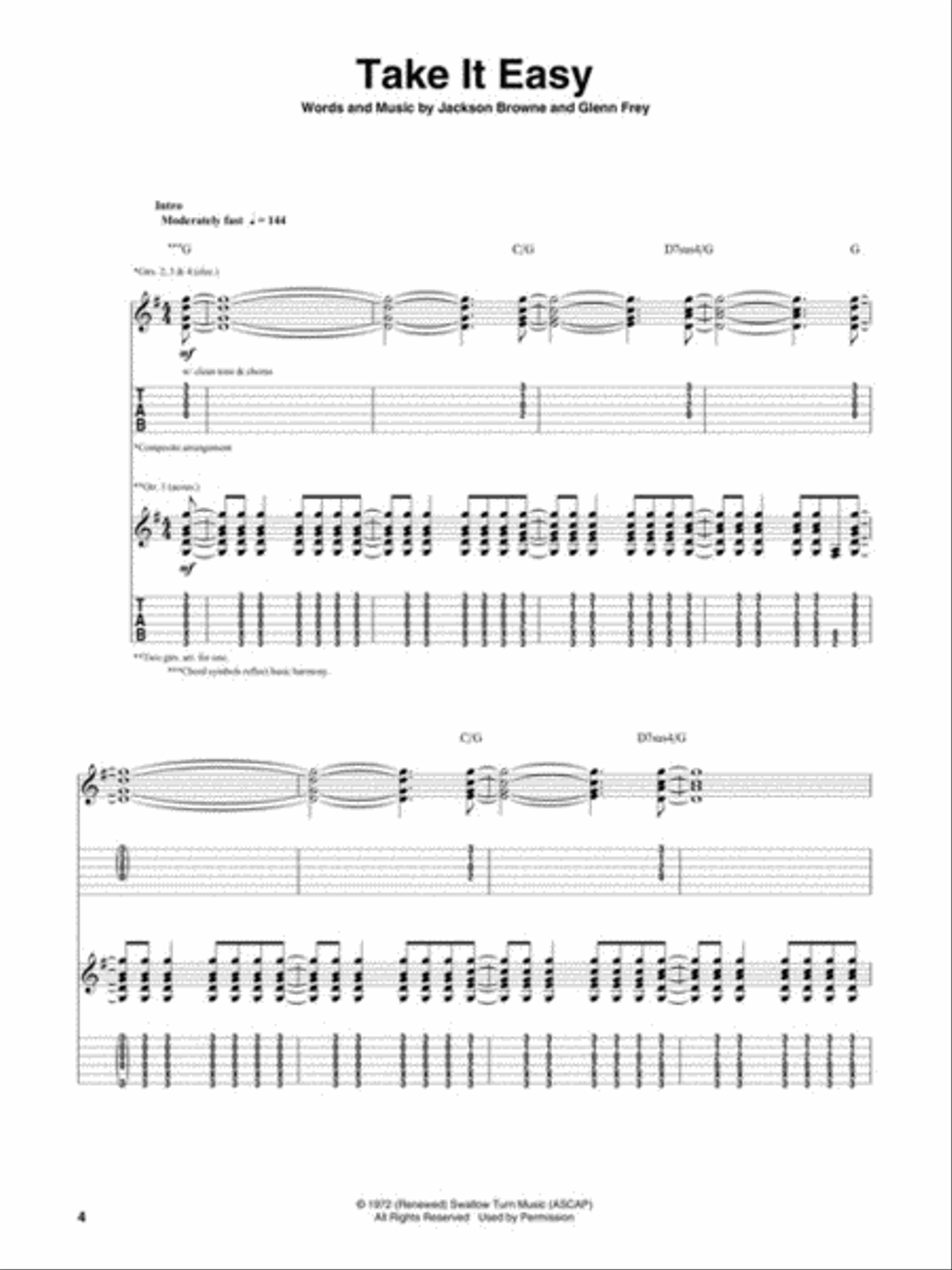 Eagles - Their Greatest Hits 1971-1975 Electric Guitar scores gallery preview page 3