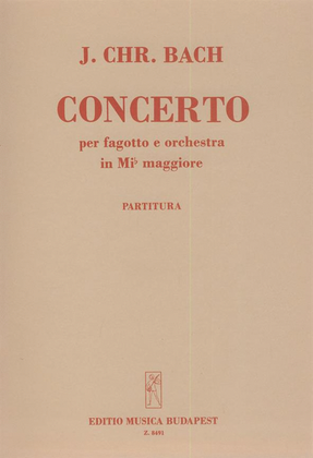 Book cover for Konzert Es-Dur für Fagott und Orchester